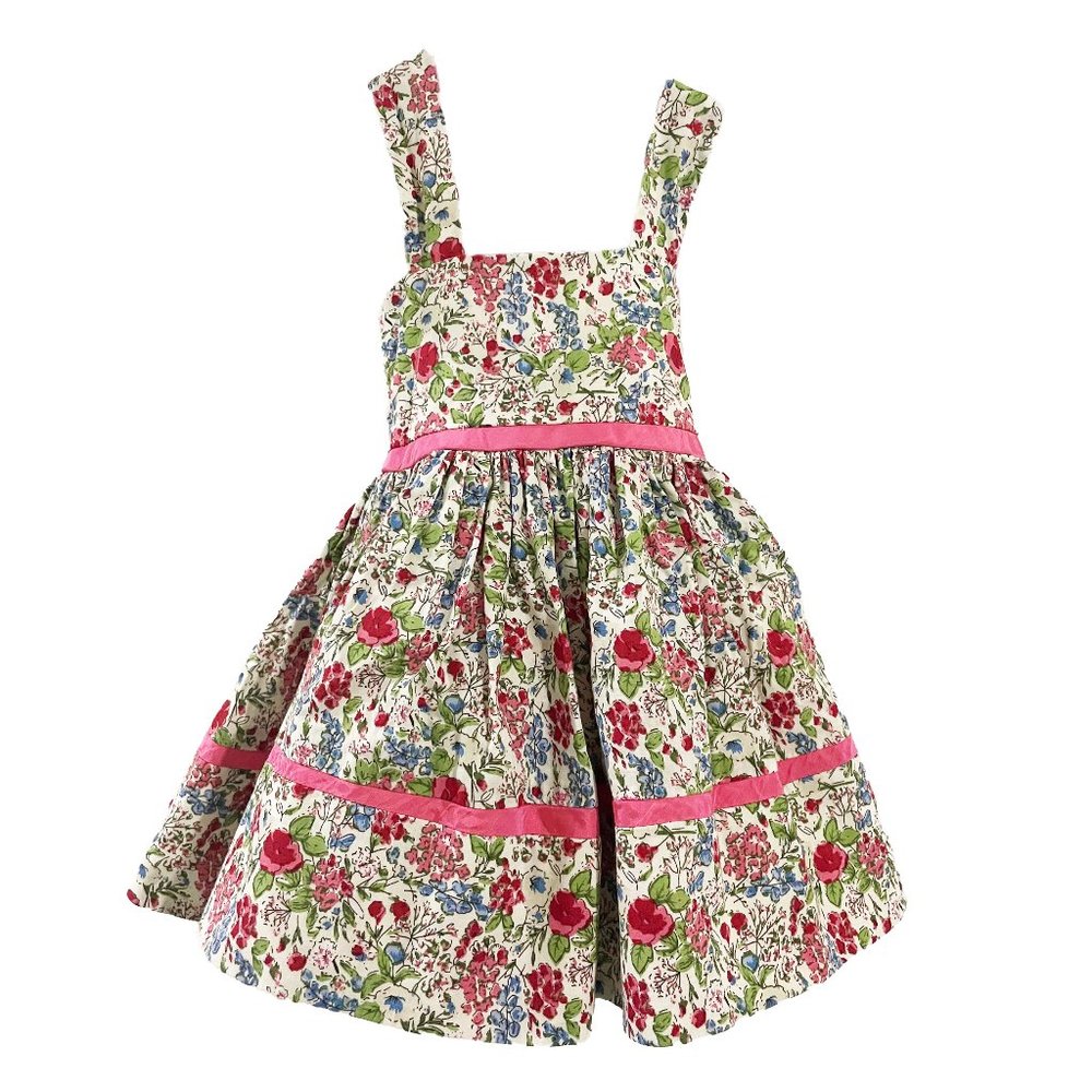 Helena sleeveless floral cotton dress, size 18 mo
